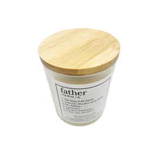 Load image into Gallery viewer, Father Definition Frosted White Tumbler Candle
