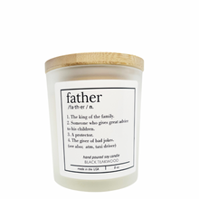Load image into Gallery viewer, Father Definition Frosted White Tumbler Candle

